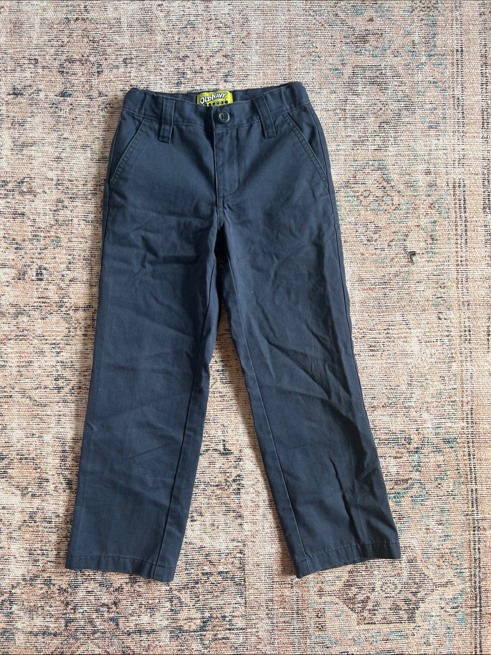 Old Navy Boys Dark Navy Dress Chinos size 6 Slim